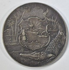 Discovery of Florida Medal reverse