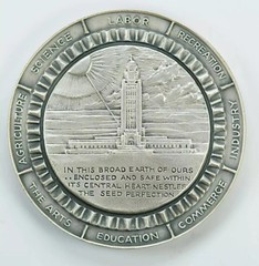 1967 Nebraska Centennial Medal reverse