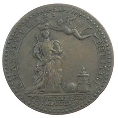1761 Imitation Charlotte Coronation Medal reverse