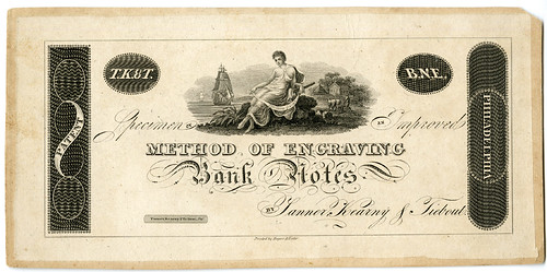 547. Tanner, Kearny & Tiebout, ND (ca.1817-22) Early Proof Advertising Note.