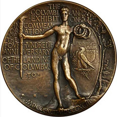 Columbian Exposition Award Medal reverse