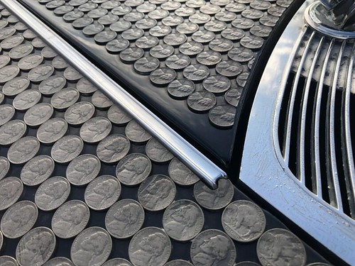 Wal-Mart Coin-Covered Cadillac closeup