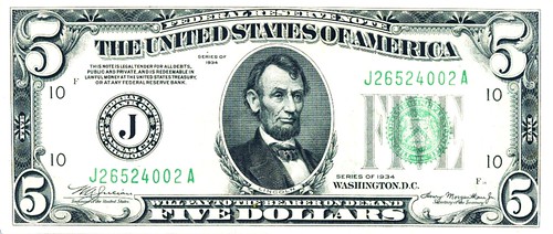 1934 $5 Bill