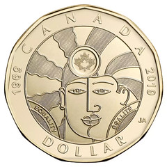 Canadian 2019 one-dollar coin