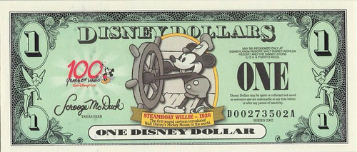 2002 Disney Dollar Steamboat Willie