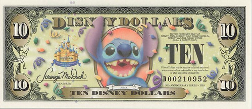 2005 Disney Dollar Stitch