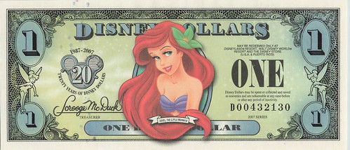 2007 Disney Dollar Ariel
