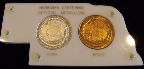 Nebraska Statehood medal holder