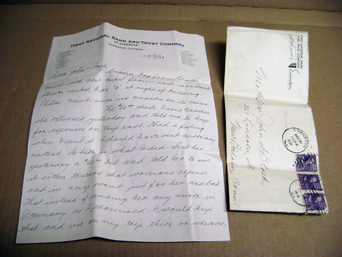 1938 Nickel bags letter