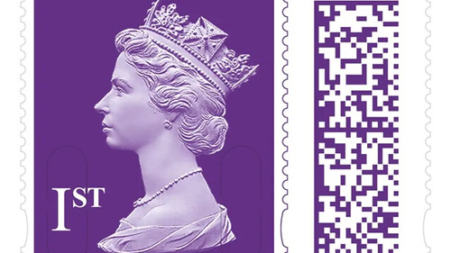 UK digital barcode stamp