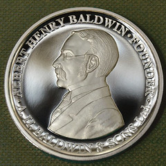 Baldwins 150 Anniversary medal