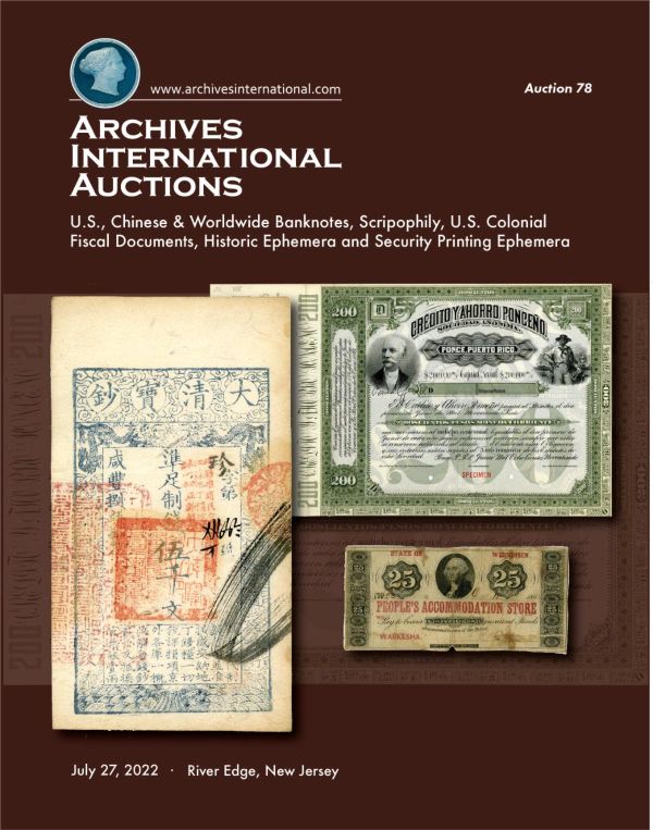 Archives International Sale 78 cover front