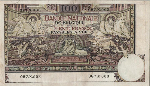 WBNA Sale 29 Lot 29039 Belgium 1906 100 Francs