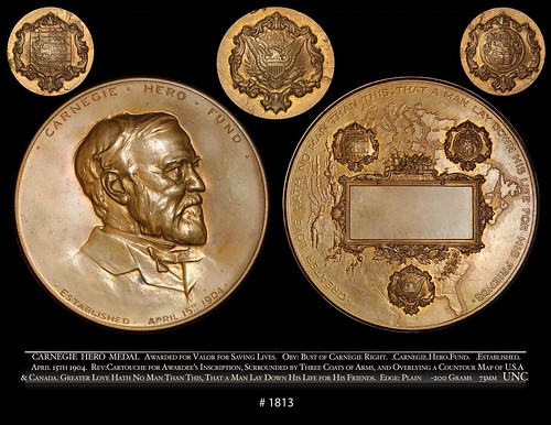 Coin 1813 Carnegie medal