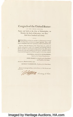 Congressional Resolution authorizing U.S. Mint