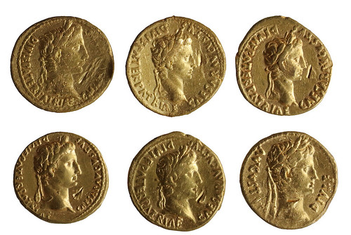 Roman gold cons found in Norfolk obverses