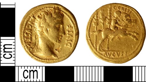 Roman gold coin found in Norfolk