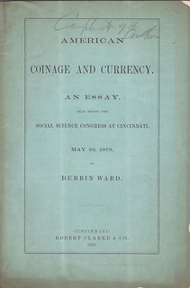 1878 Ward Essay American Coins and Currency
