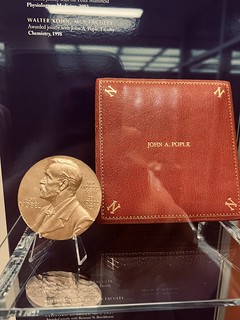 Nobel Prize medal John Pople with case