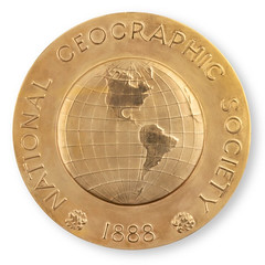 Aldrin National Geographic Society Hubbard Medal obverse