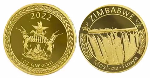 2022 Zimbabwe gold coin