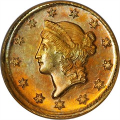 1851-D Gold Dollar obverse