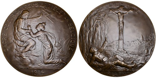 1914 Belguim Sacred Heart of Jesus medal