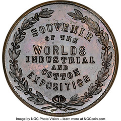 New Orleans Industrial Cotton Exposition medal reverse
