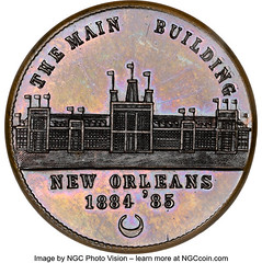 New Orleans Industrial Cotton Exposition medal obverse
