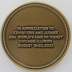 2022 ANA exhibitor medal reverse