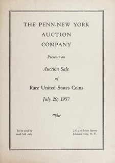 1957 Penn-New York auction catalog cover