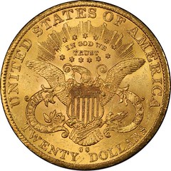 1885-CC Liberty Head Double Eagle reverse