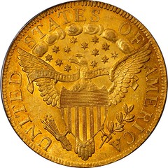 1797 Heraldic Eagle Capped Bust Right reverse