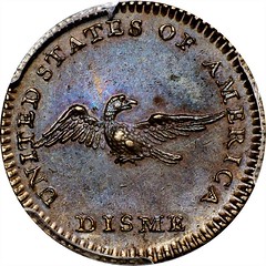 1792 Copper Disme reverse