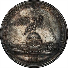Silver 1826 Erie Canal Completion Medal reverse