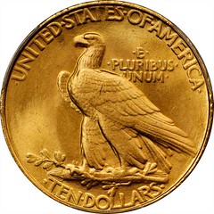 1907 Indian Eagle Rolled Rim reverse