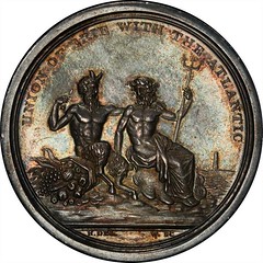 Silver 1826 Erie Canal Completion Medal obverse