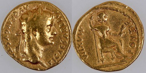 Aureus of Tiberius