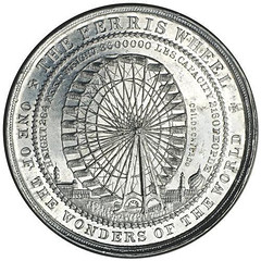 1893 HK-171 Columbian Expo Ferris Wheel medal