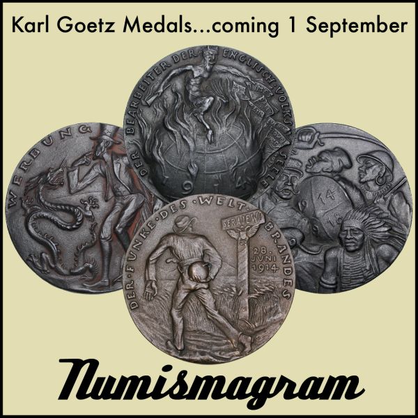 Numismagram E-Sylum ad60 Goetz Medals