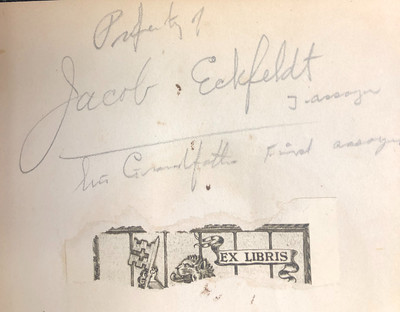 Eckfelt book inscription