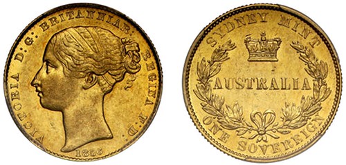 Lot 334 Australia, Victoria, gold Sovereign, 1856