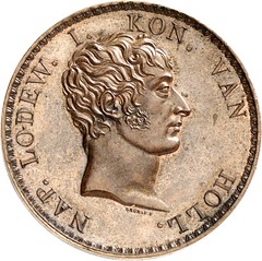 Lodewijk Napoleon 50 stuiver 1807, bronze pattern obverse