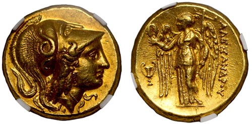 Lot 148 Kingdom of Macedon, Alexander III, gold Distater