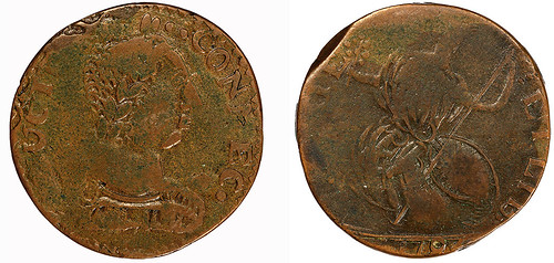 Martin Two 05 1786 Connecticut Copper. Bungtown