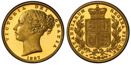 1887 Young Head Pattern Sovereign