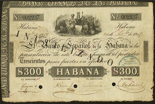 01 Cuba 1859 300 Pesos