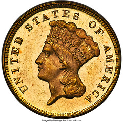 1872 Three Dollar obverse