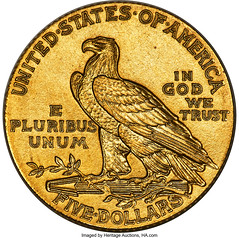 1909 Half Eagle reverse