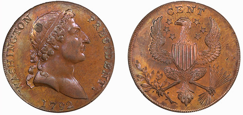 Washingtonia 05 1792 Roman Head Cent